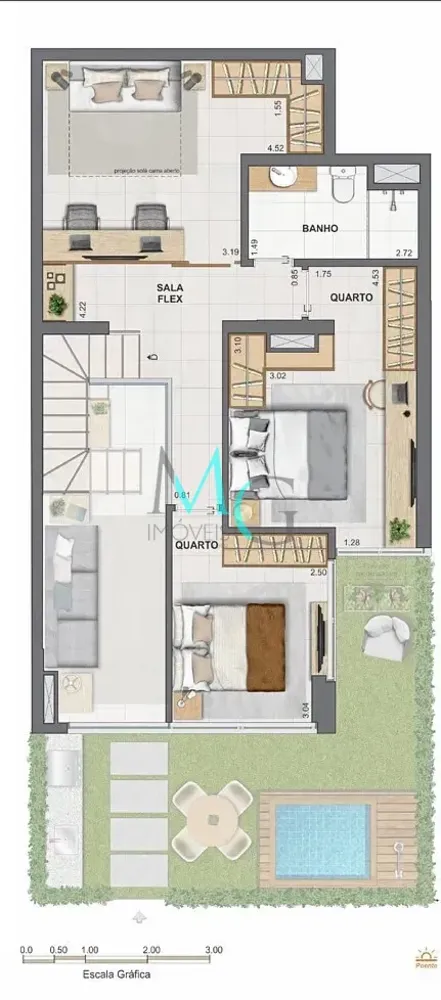 Apartamento, 2 quartos, 50 m² - Foto 53