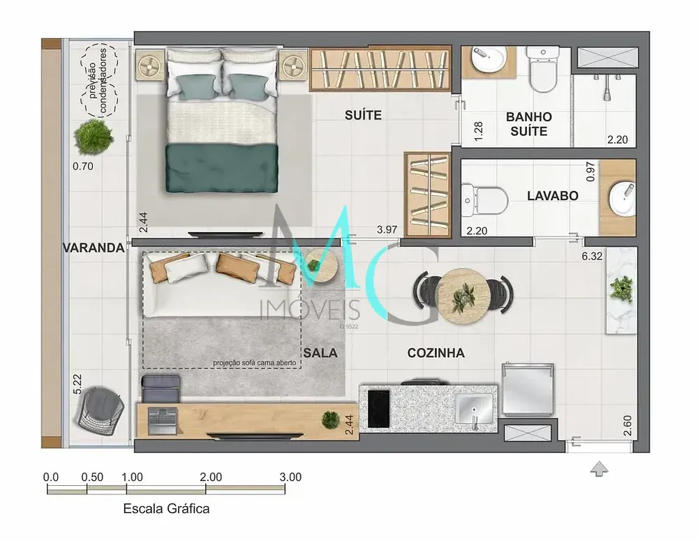 Apartamento, 2 quartos, 50 m² - Foto 23