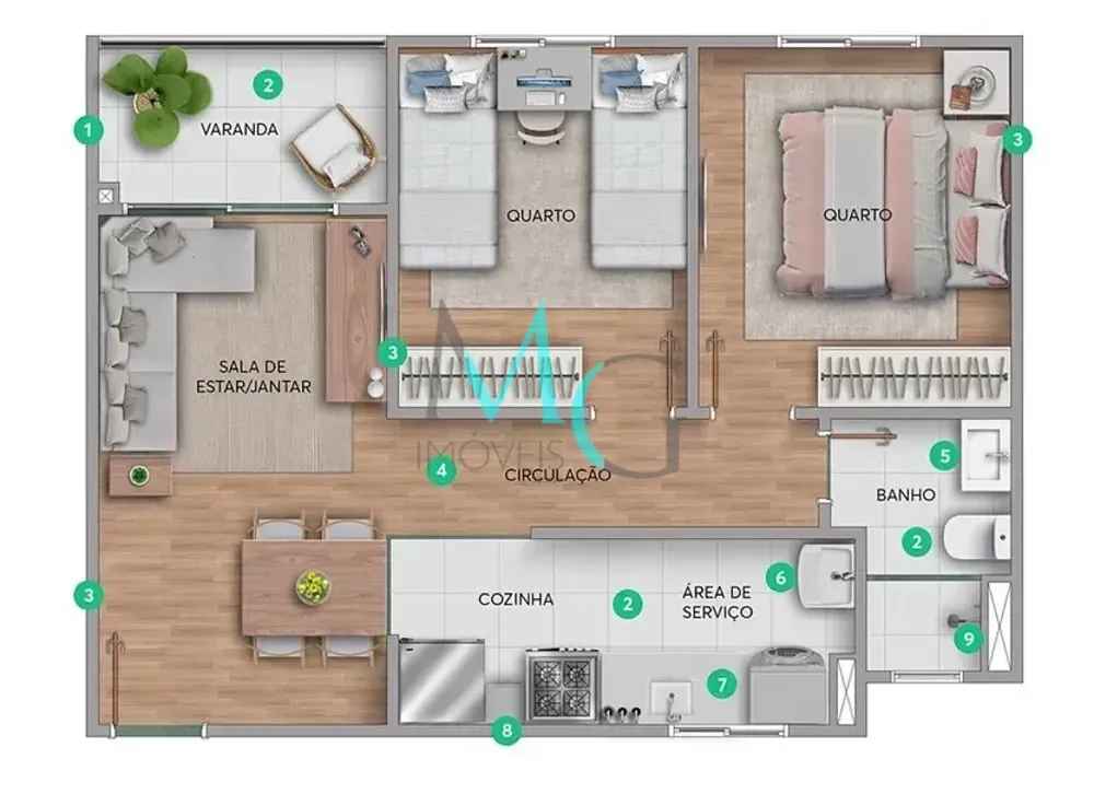 Apartamento, 2 quartos, 41 m² - Foto 15