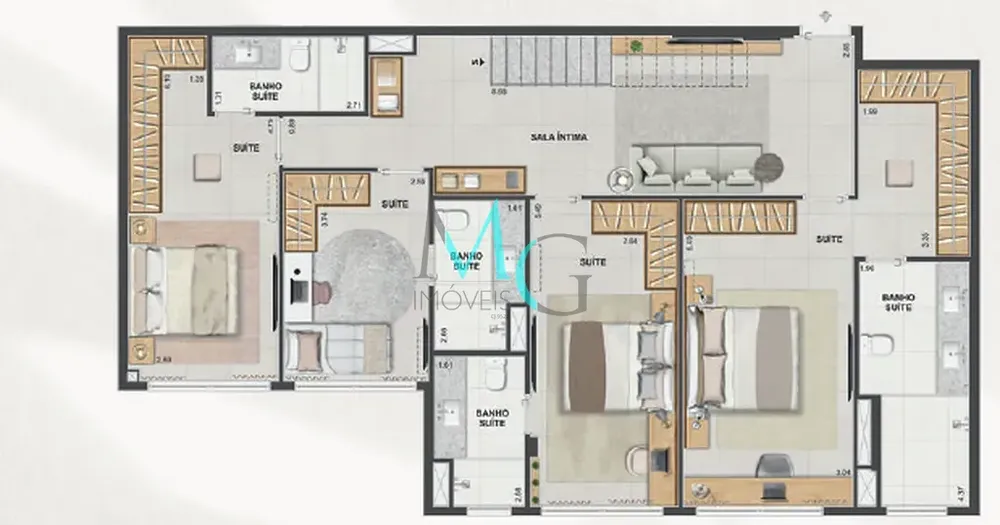 Apartamento, 4 quartos, 198 m² - Foto 63