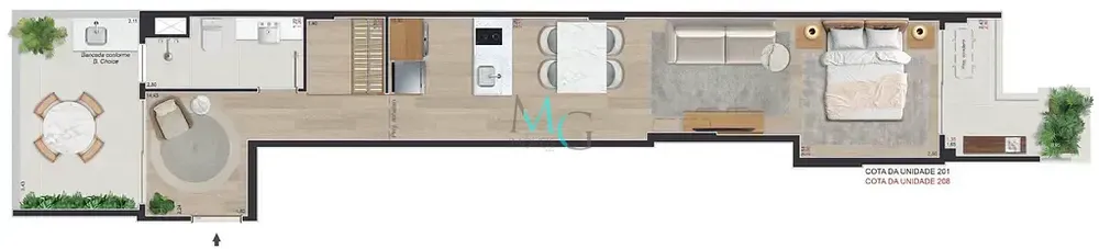 Apartamento, 1 quarto, 53 m² - Foto 22