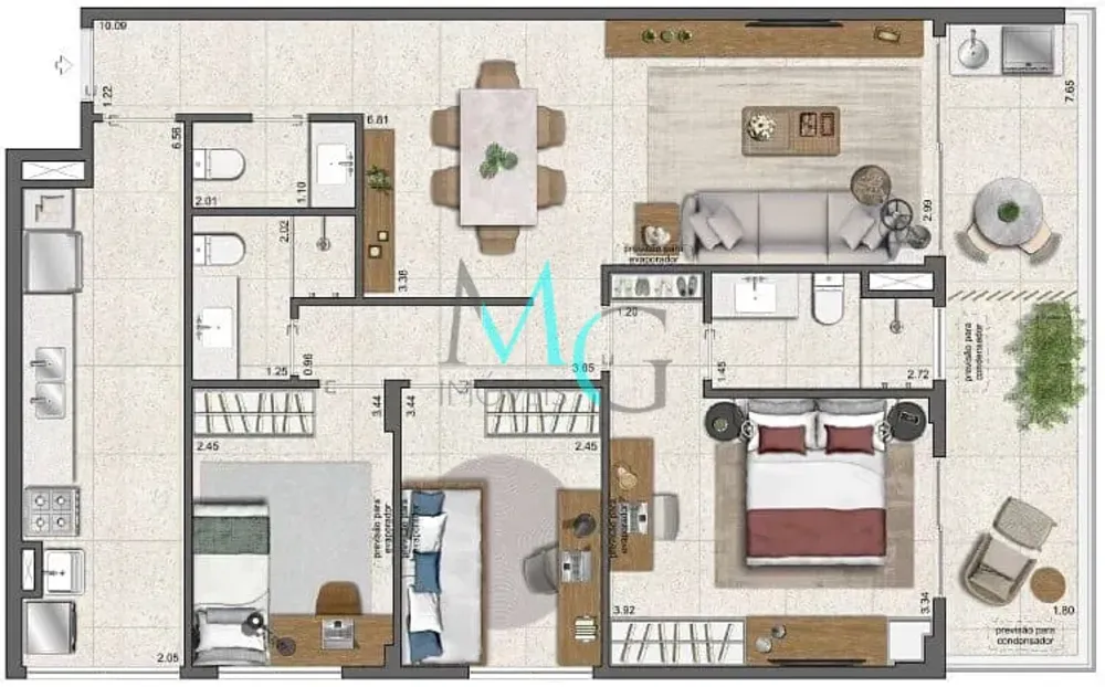 Apartamento, 3 quartos, 179 m² - Foto 37