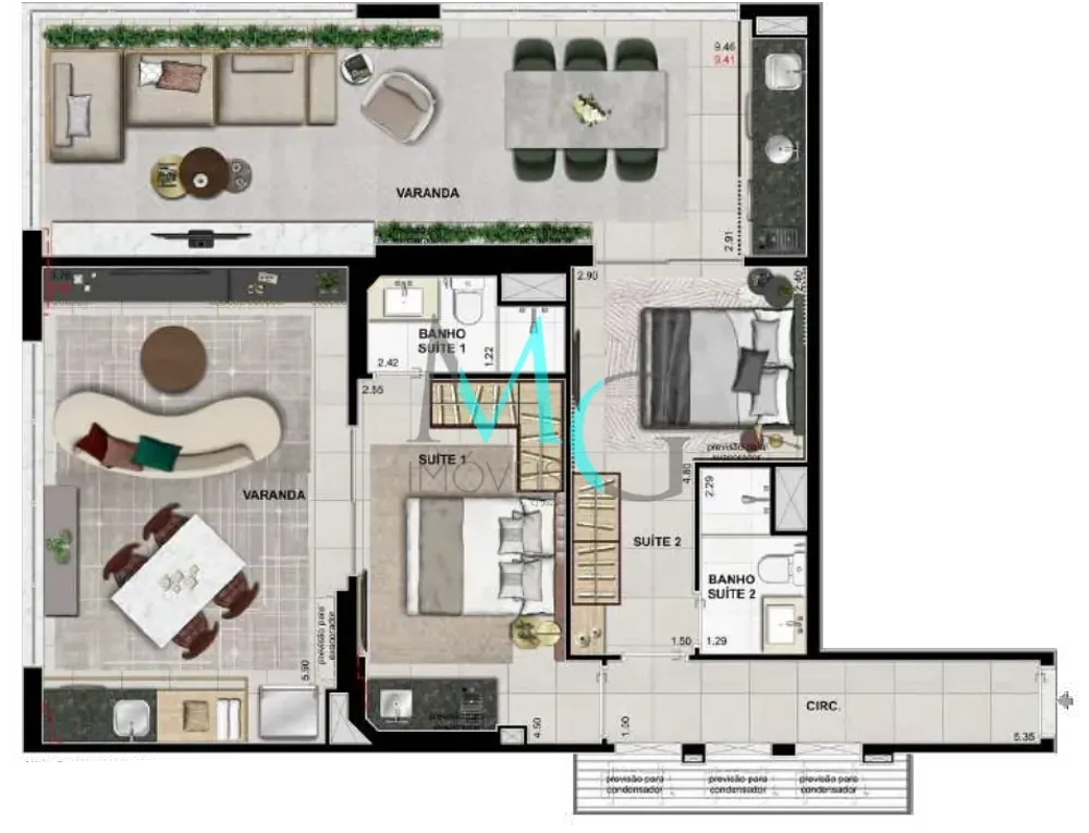 Cobertura, 2 quartos, 150 m² - Foto 32
