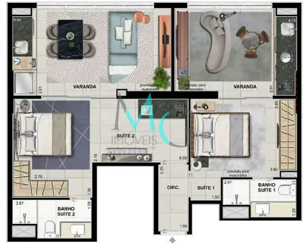 Cobertura, 2 quartos, 150 m² - Foto 31
