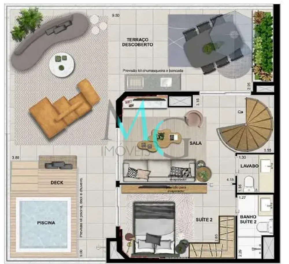 Cobertura, 2 quartos, 150 m² - Foto 39