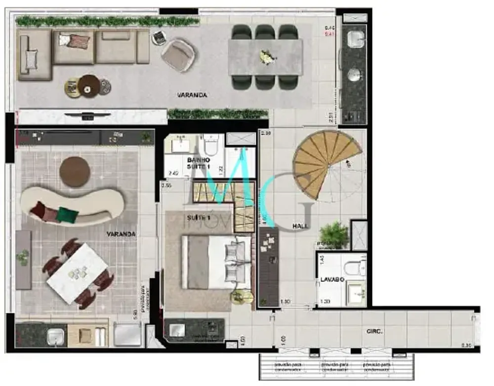 Cobertura, 2 quartos, 150 m² - Foto 38