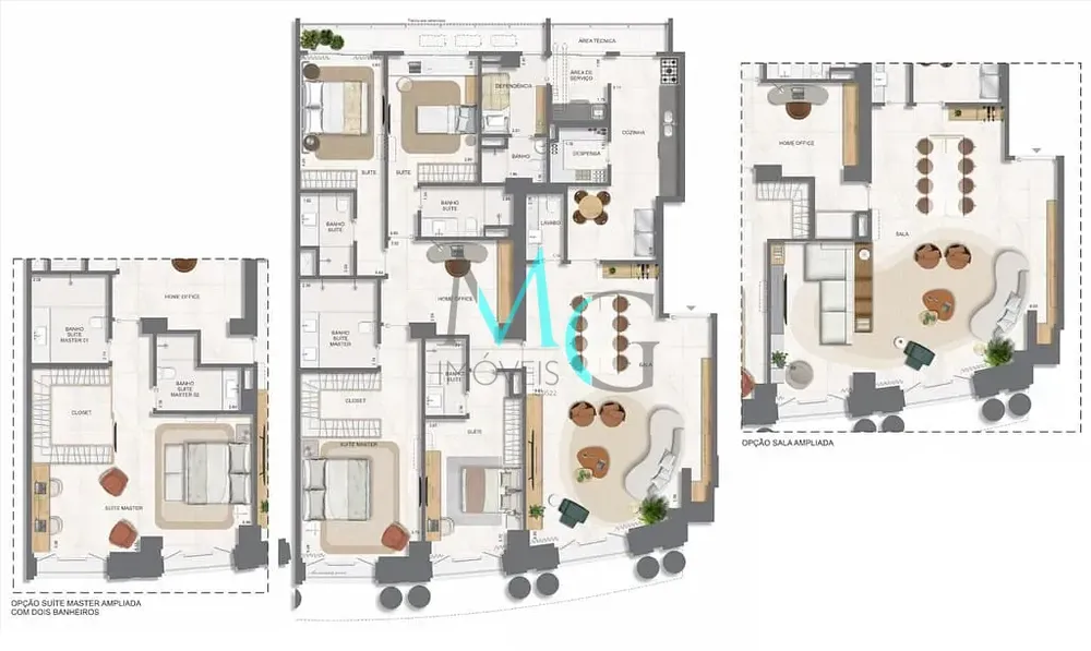 Apartamento, 3 quartos, 131 m² - Foto 119