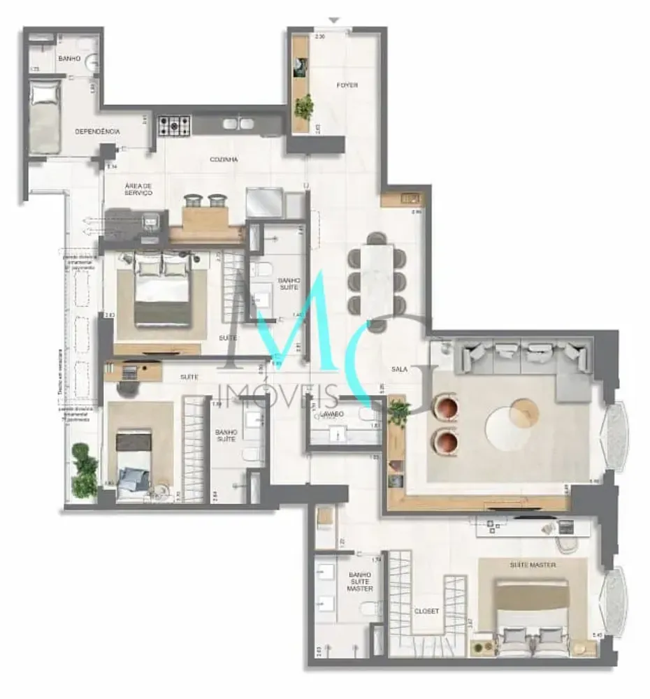 Apartamento, 3 quartos, 131 m² - Foto 93