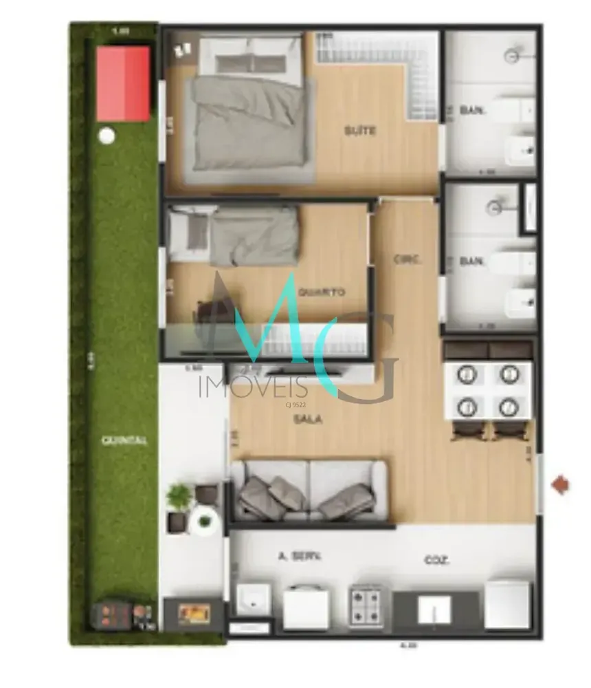 Apartamento, 2 quartos, 77 m² - Foto 25