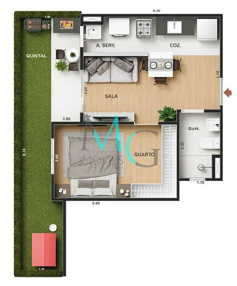 Apartamento, 2 quartos, 57 m² - Foto 25