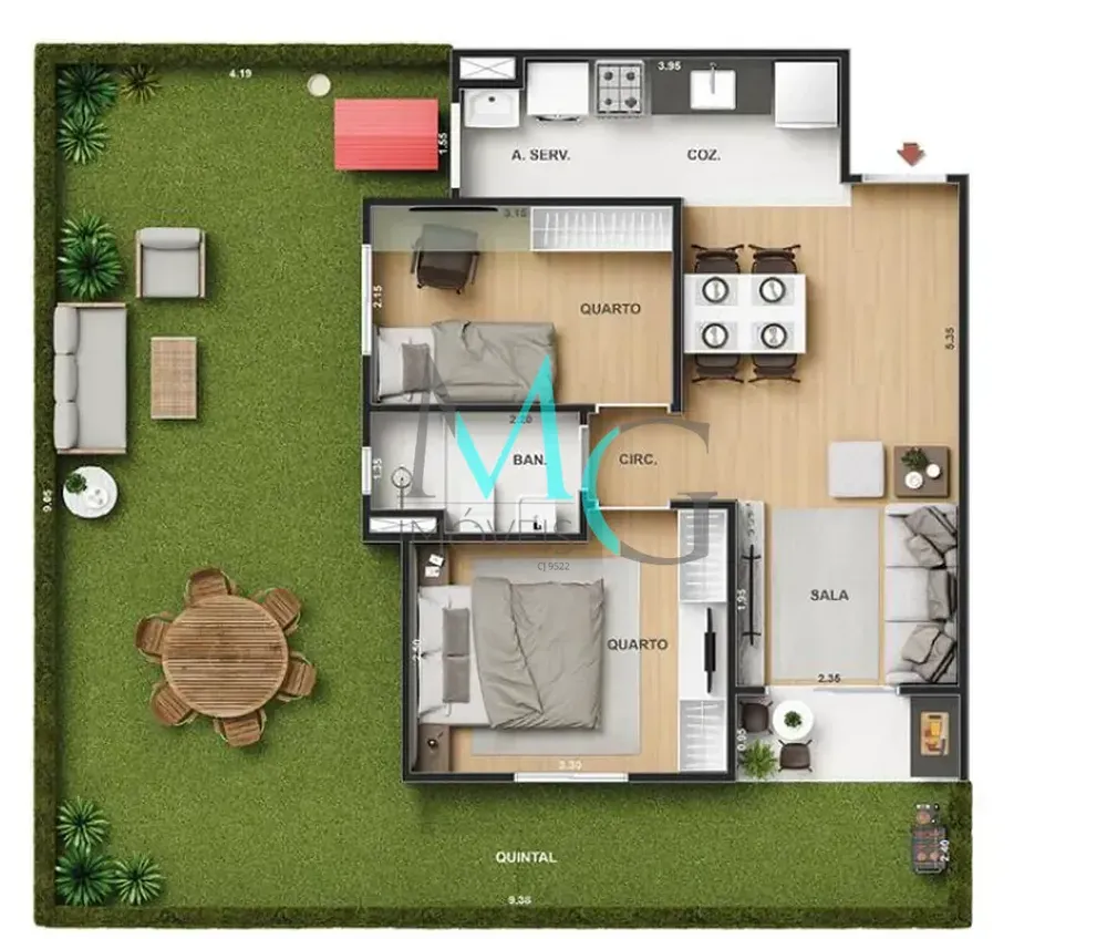 Apartamento, 2 quartos, 57 m² - Foto 30