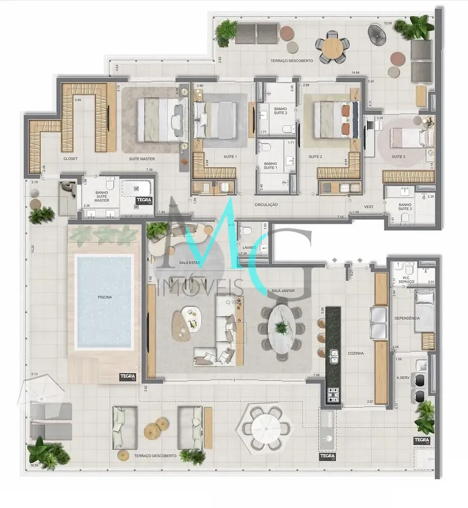 Cobertura, 4 quartos, 281 m² - Foto 147