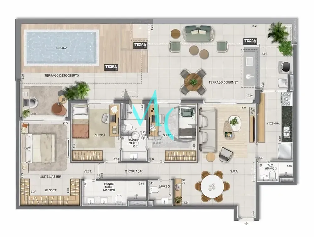 Cobertura, 4 quartos, 281 m² - Foto 109