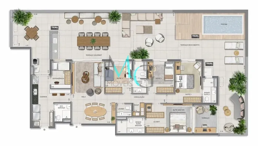 Cobertura, 4 quartos, 281 m² - Foto 128