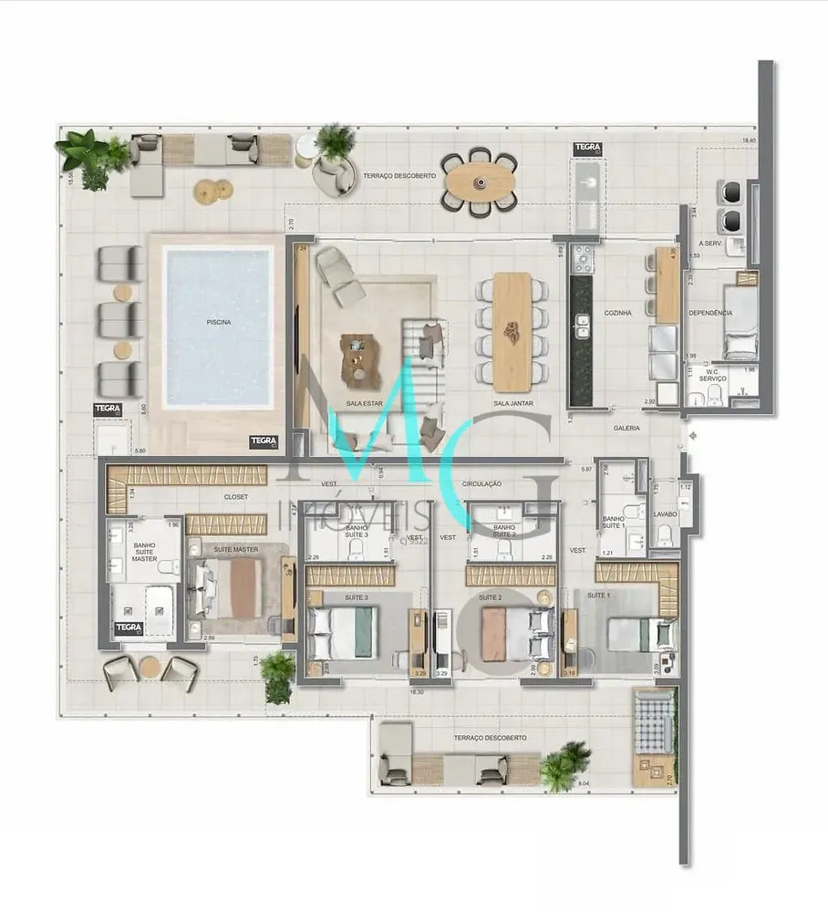 Cobertura, 4 quartos, 281 m² - Foto 137