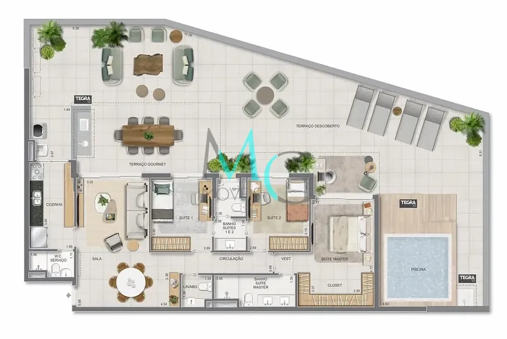 Cobertura, 4 quartos, 281 m² - Foto 120