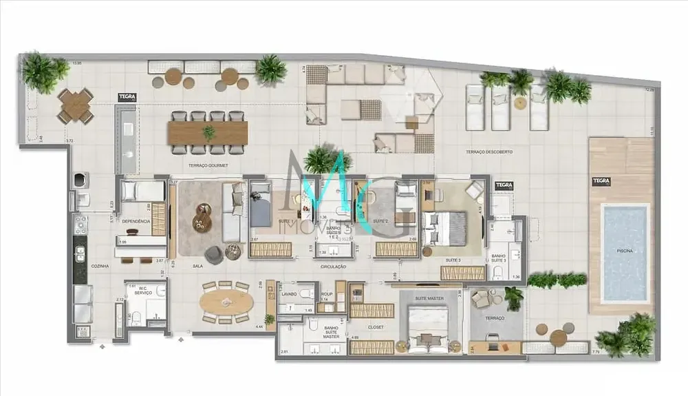 Cobertura, 4 quartos, 281 m² - Foto 48