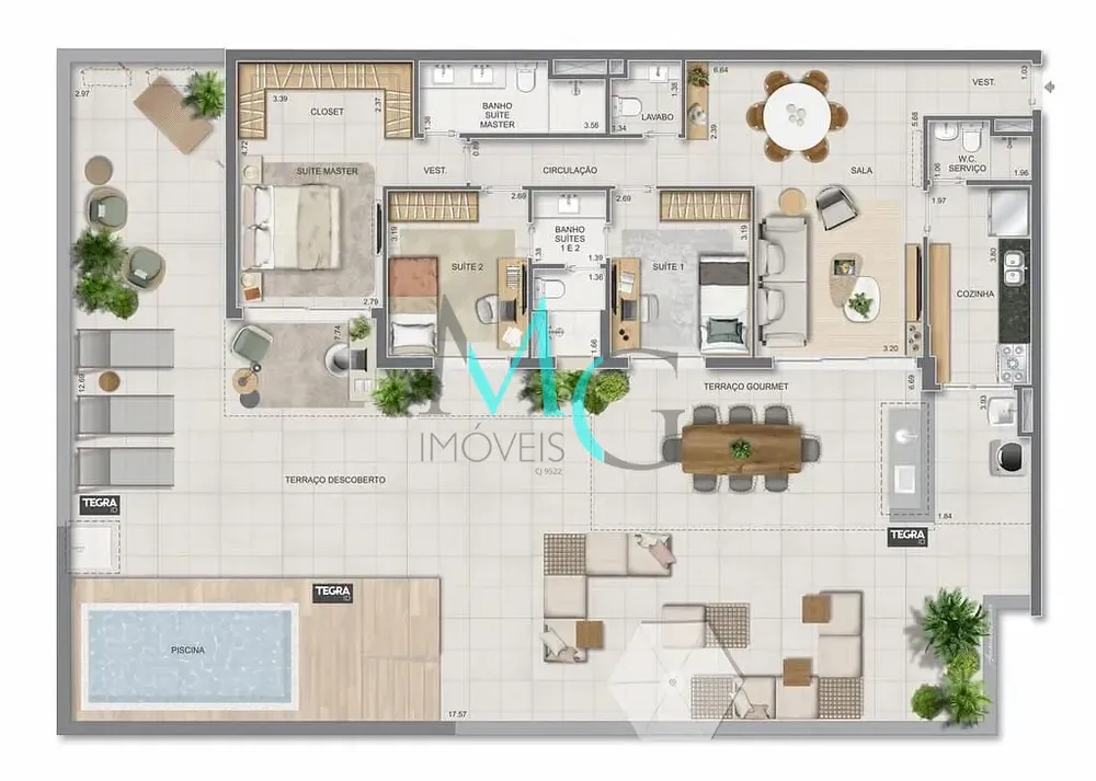 Cobertura, 4 quartos, 281 m² - Foto 122