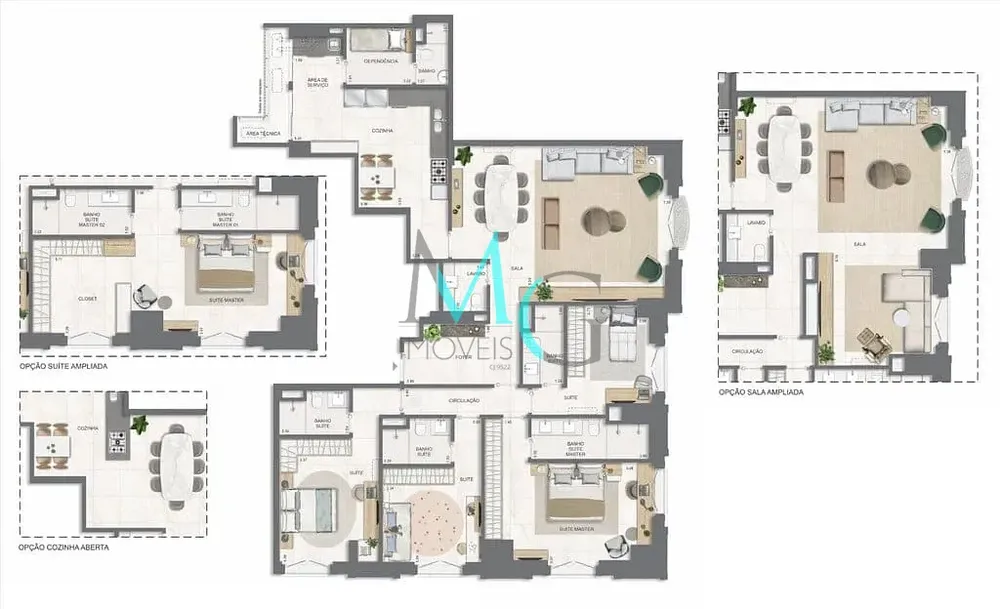 Apartamento, 4 quartos, 171 m² - Foto 73