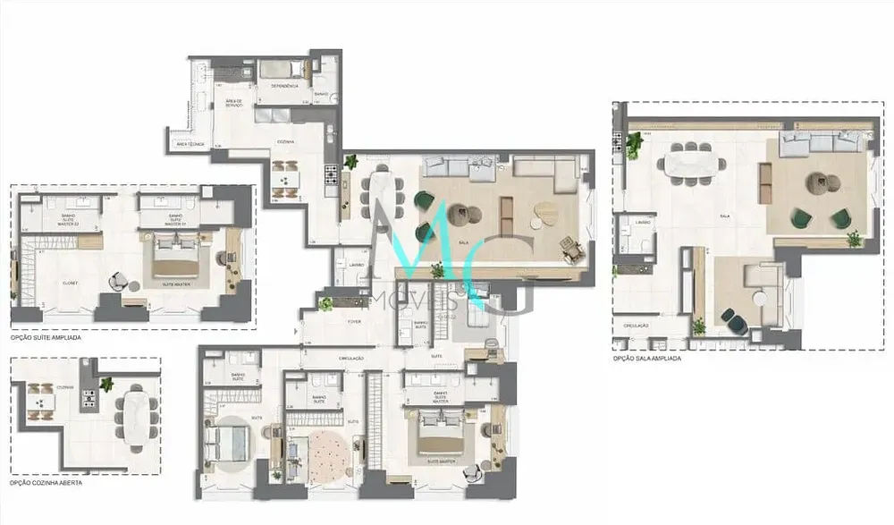 Apartamento, 4 quartos, 171 m² - Foto 77