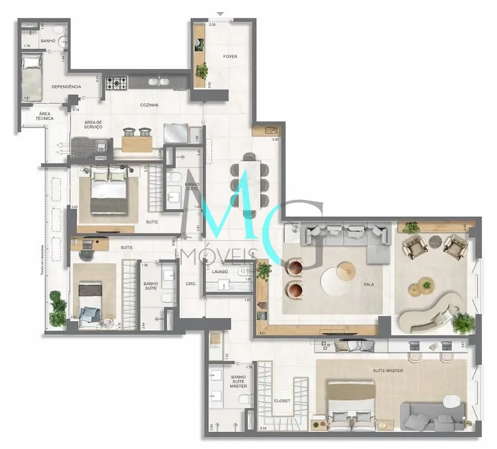 Apartamento, 4 quartos, 171 m² - Foto 66