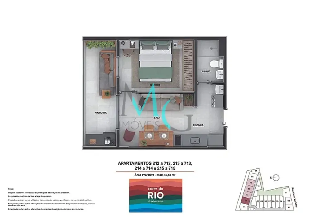 Apartamento, 1 quarto, 32 m² - Foto 23