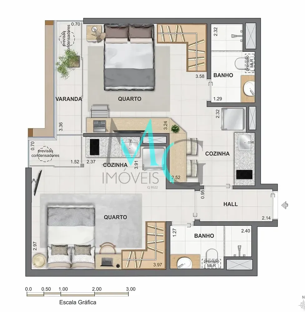 Apartamento, 2 quartos, 65 m² - Foto 28