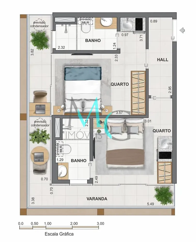 Apartamento, 2 quartos, 65 m² - Foto 24