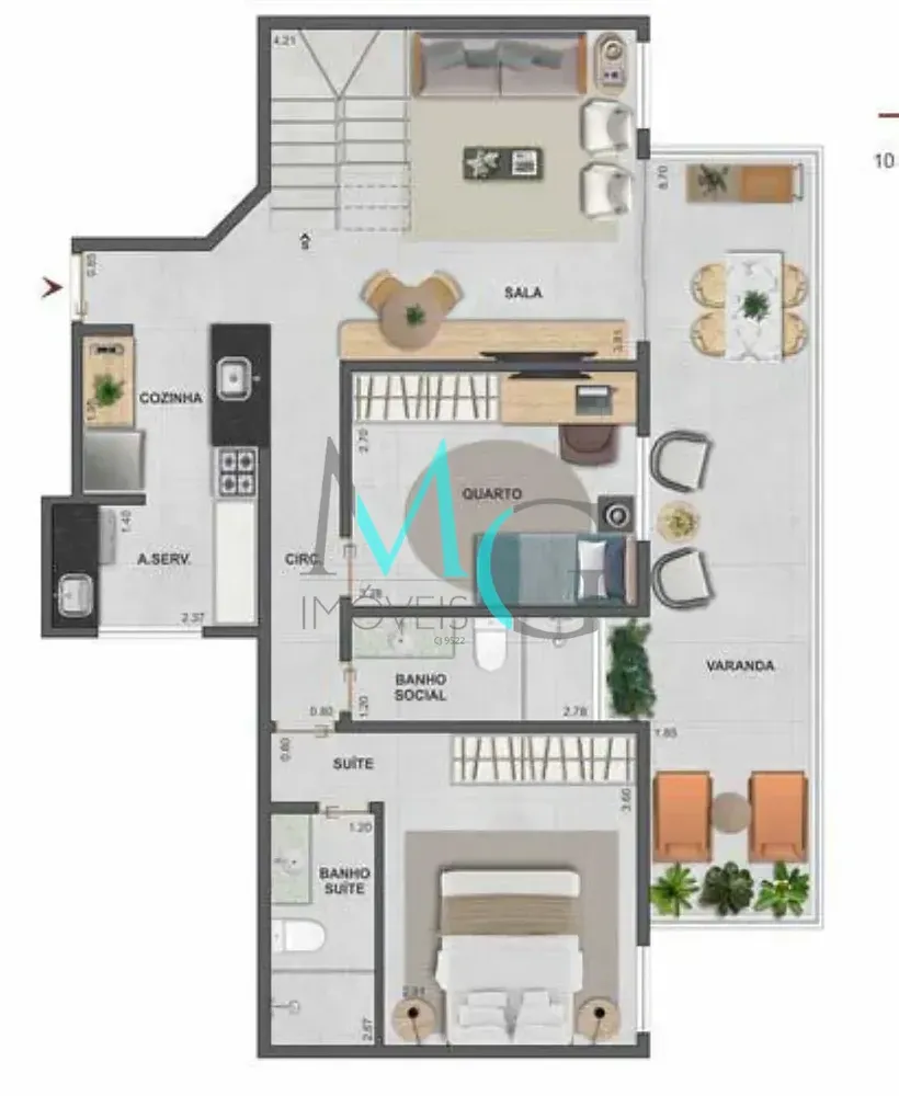 Cobertura, 3 quartos, 165 m² - Foto 18
