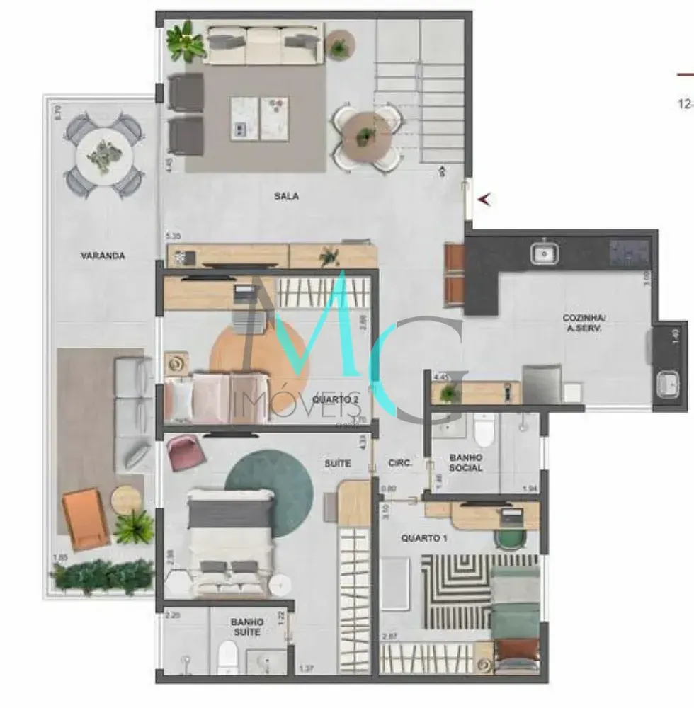 Cobertura, 3 quartos, 165 m² - Foto 20