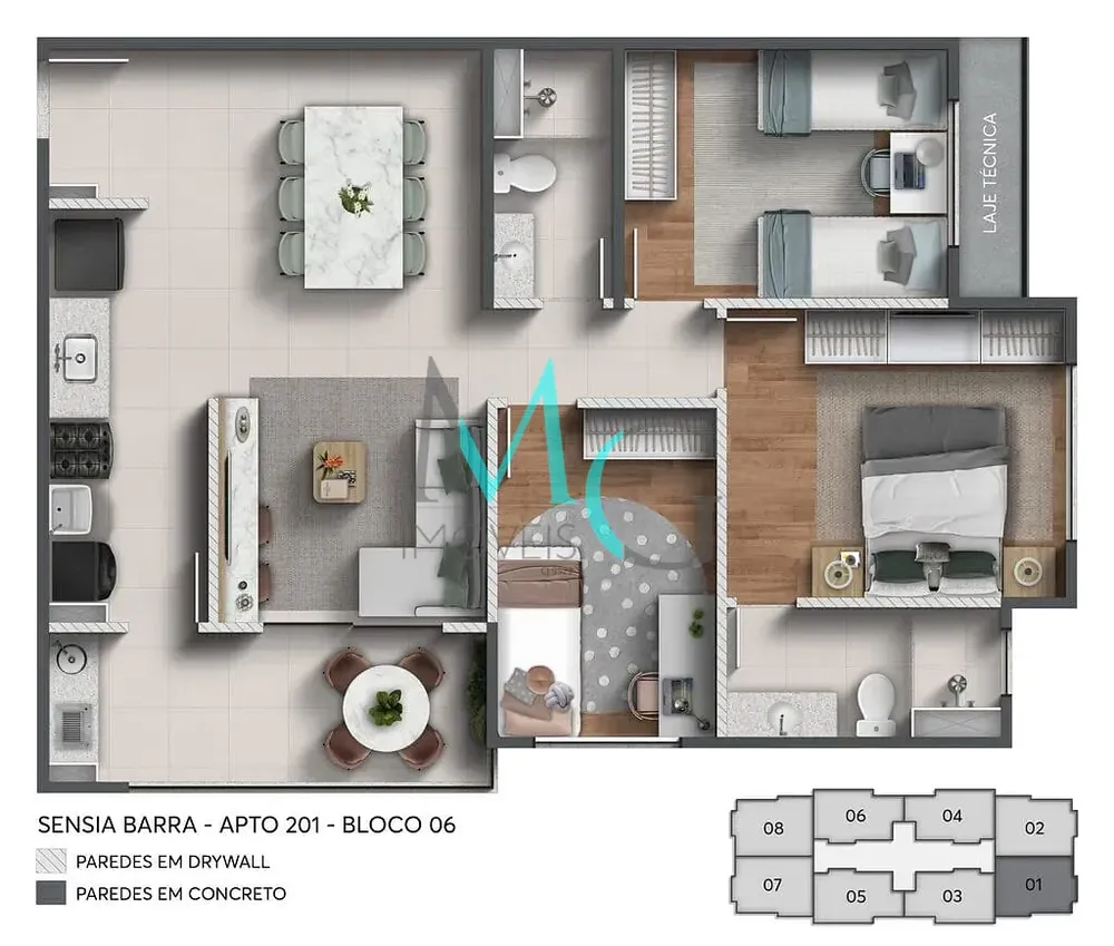 Cobertura, 2 quartos, 114 m² - Foto 12