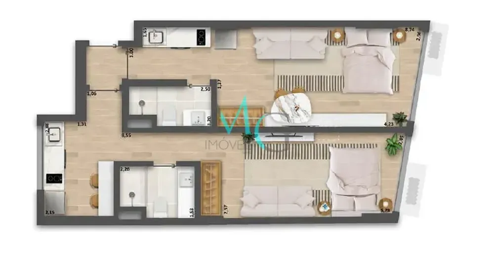 Apartamento, 1 quarto, 65 m² - Foto 24