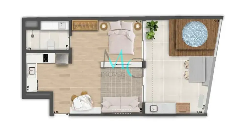 Apartamento, 1 quarto, 65 m² - Foto 18