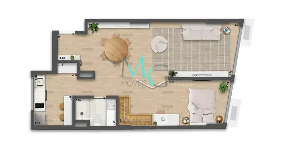 Apartamento, 1 quarto, 65 m² - Foto 17