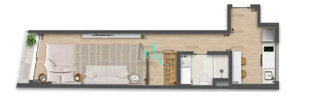 Apartamento, 1 quarto, 65 m² - Foto 19