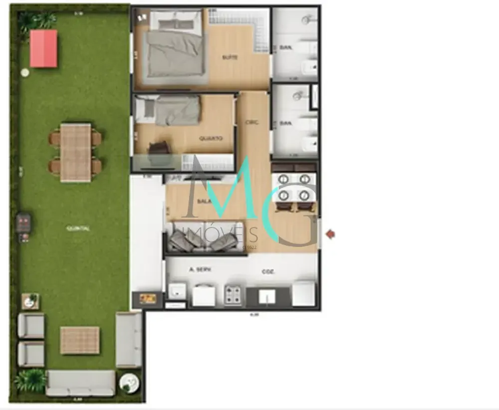 Apartamento, 2 quartos, 53 m² - Foto 28