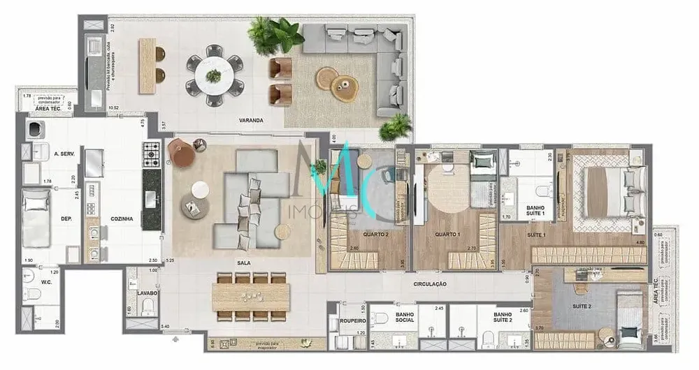 Apartamento, 4 quartos, 204 m² - Foto 58