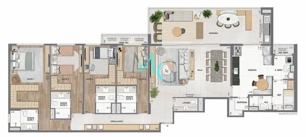Apartamento, 4 quartos, 204 m² - Foto 60