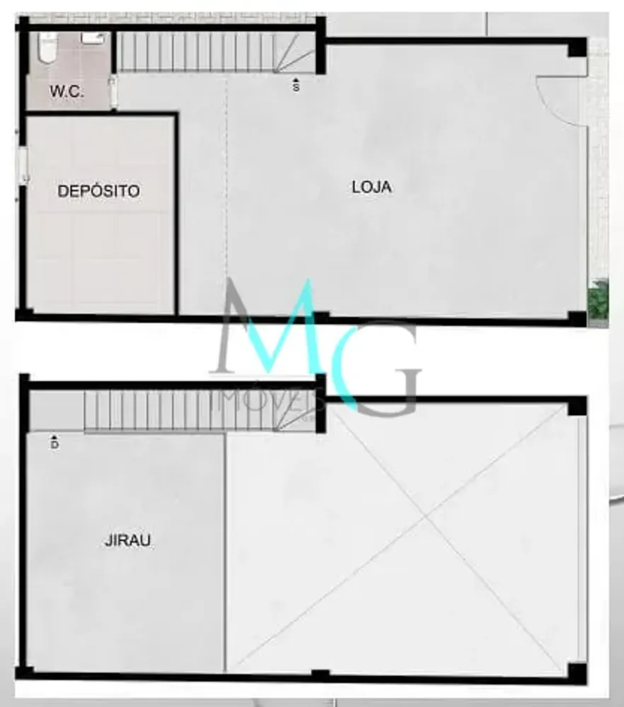 Loja-Salão, 80 m² - Foto 3