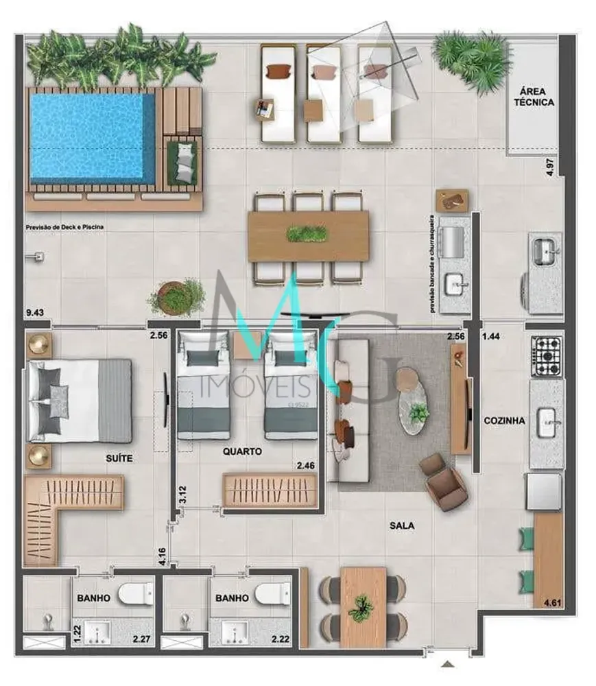 Apartamento, 2 quartos, 113 m² - Foto 34
