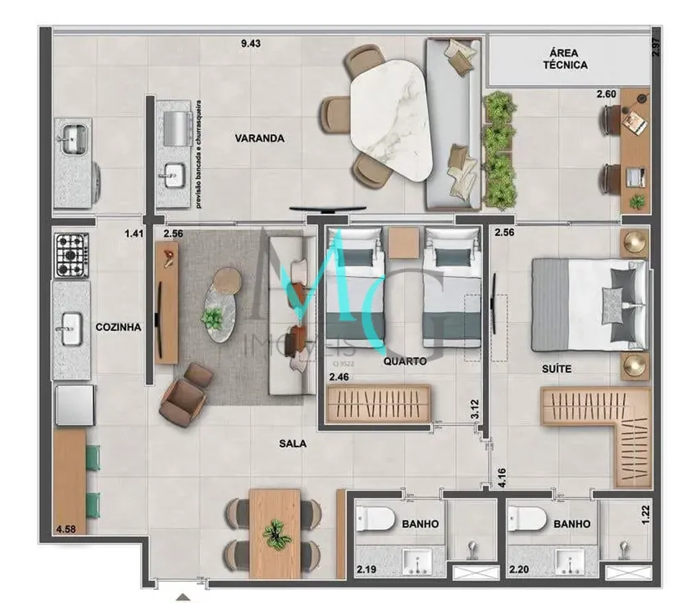 Apartamento, 2 quartos, 113 m² - Foto 36