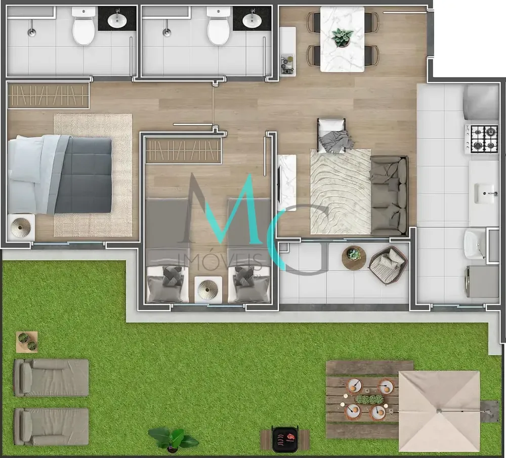 Apartamento, 2 quartos, 74 m² - Foto 22