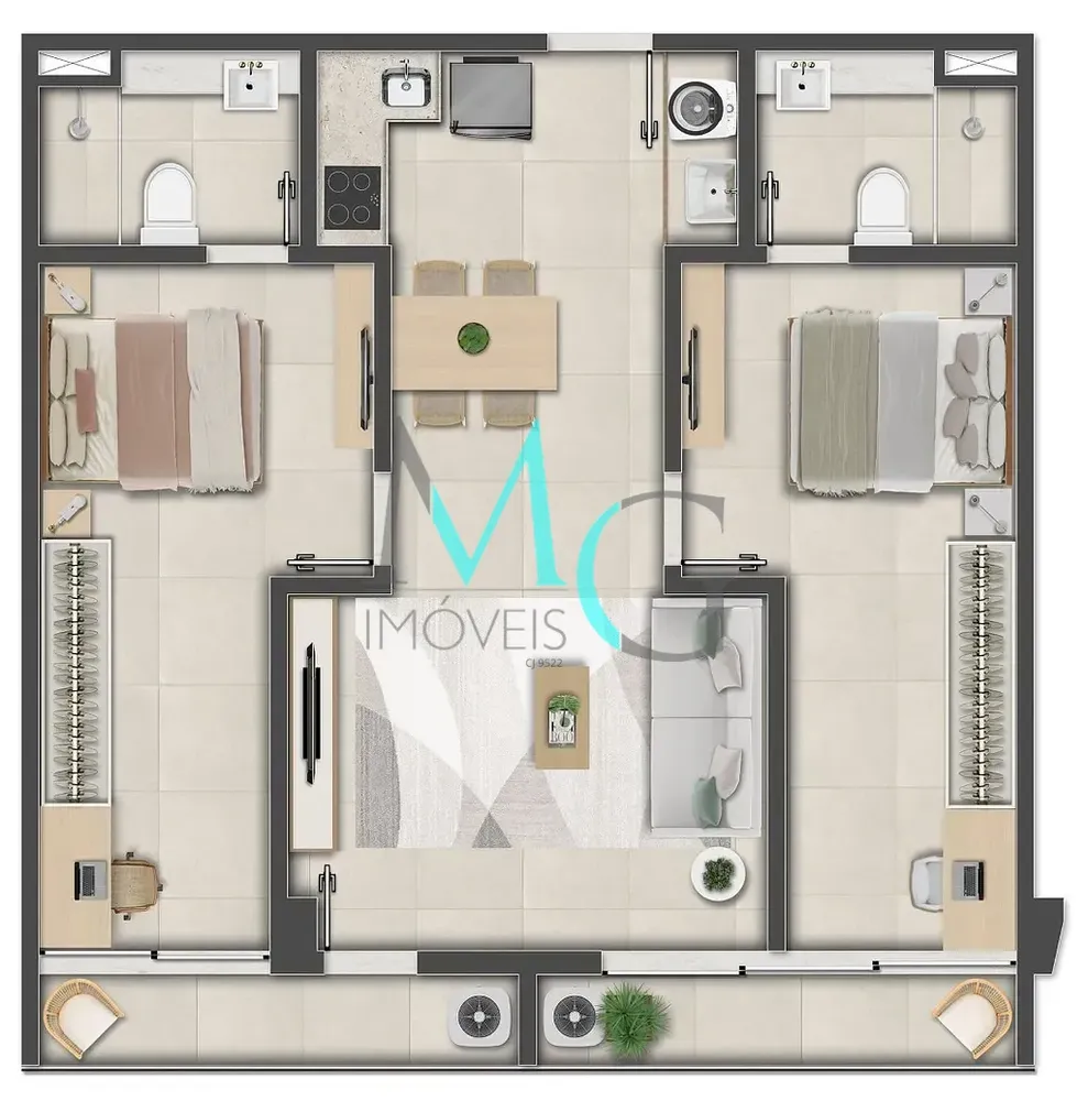 Apartamento, 1 quarto, 32 m² - Foto 4