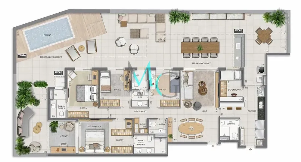 Apartamento, 3 quartos, 225 m² - Foto 86