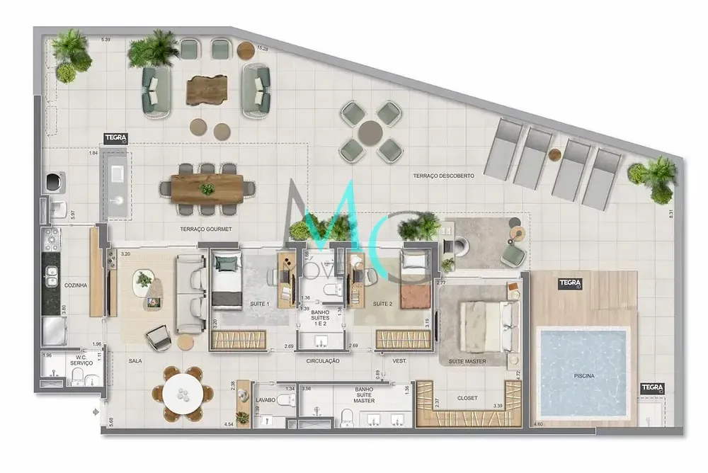 Apartamento, 3 quartos, 225 m² - Foto 80