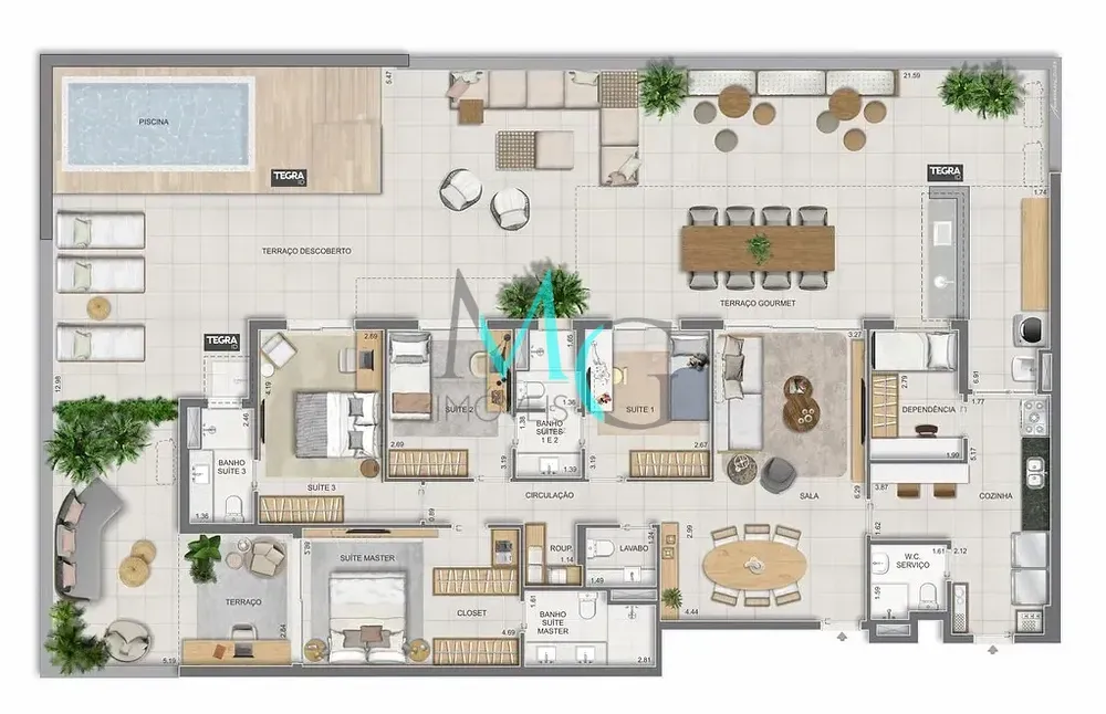 Apartamento, 3 quartos, 225 m² - Foto 94