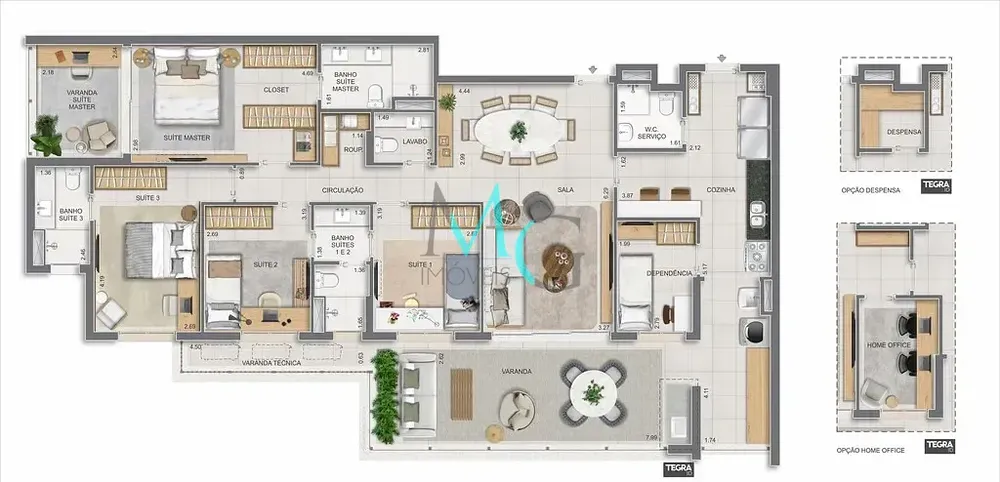 Apartamento, 3 quartos, 225 m² - Foto 70