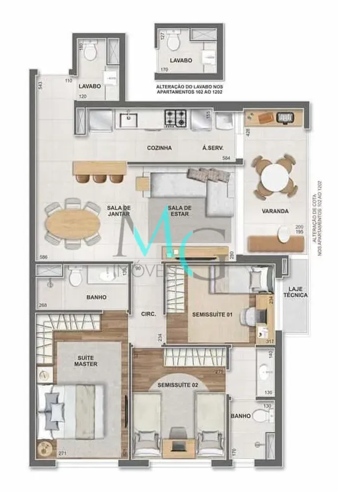 Apartamento, 4 quartos, 131 m² - Foto 9