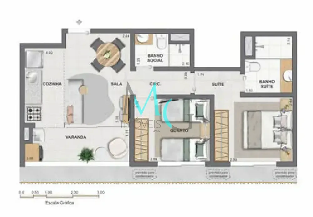 Apartamento, 3 quartos, 81 m² - Foto 37