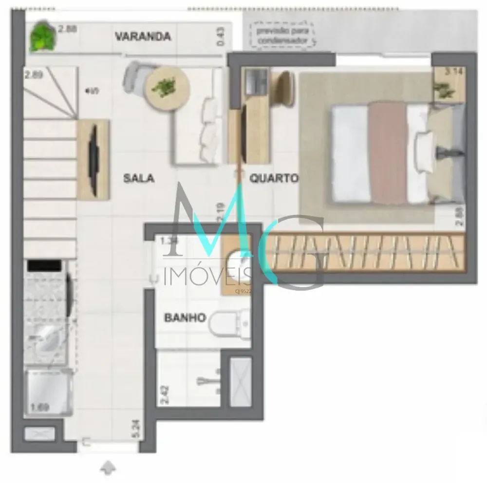 Cobertura, 1 quarto, 55 m² - Foto 37